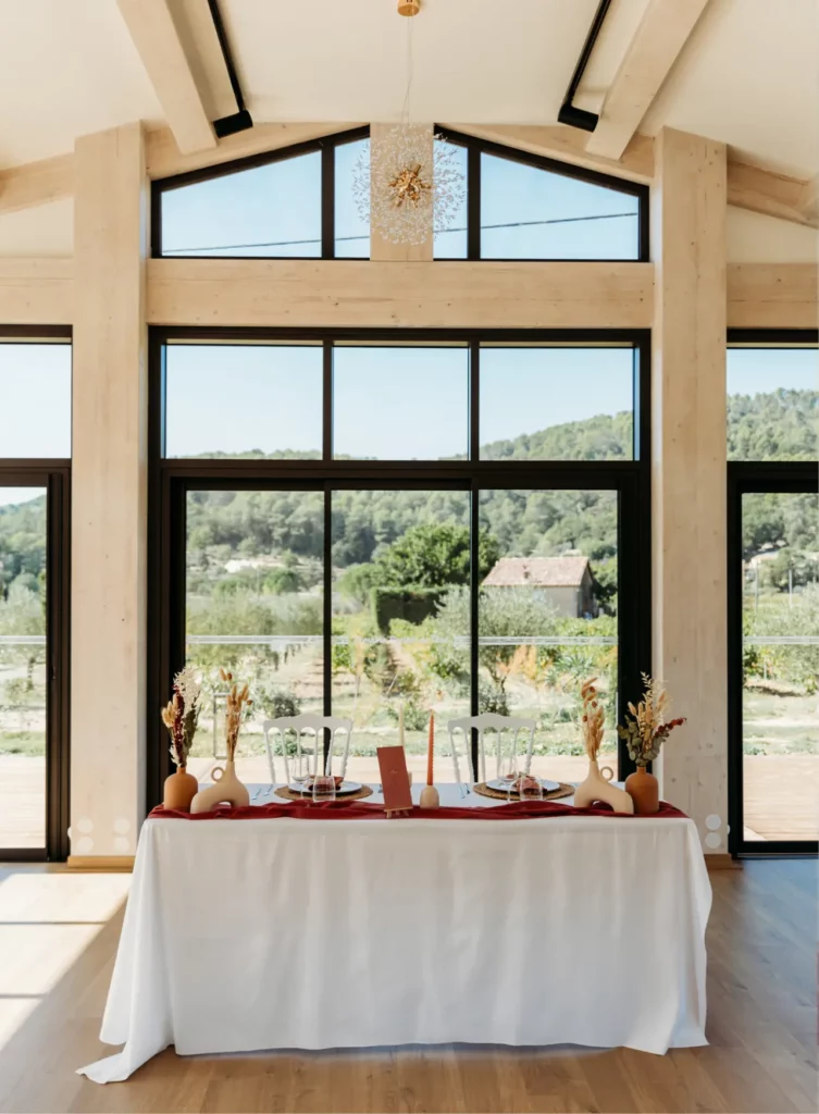 location de décoration pour vos salles de mariage avec un zeste